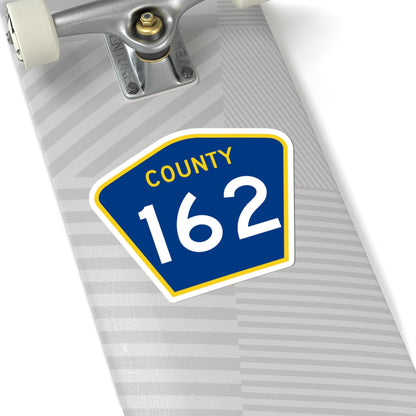 County 162 MN (Minnesota) (Road Sign) STICKER Vinyl Kiss-Cut Decal