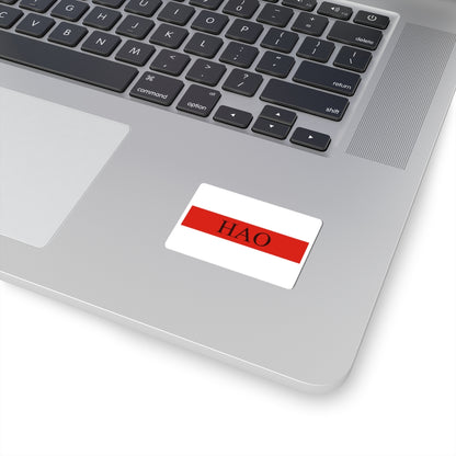 Flag of Hao (France) STICKER Vinyl Kiss-Cut Decal