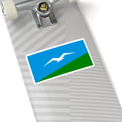 Flag of Anivsky rayon Sakhalin oblast (Russia) STICKER Vinyl Kiss-Cut Decal