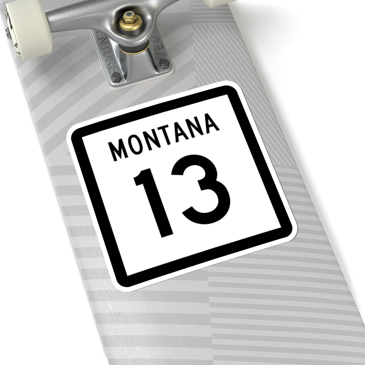 MT-13 (Montana) (Road Sign) STICKER Vinyl Kiss-Cut Decal