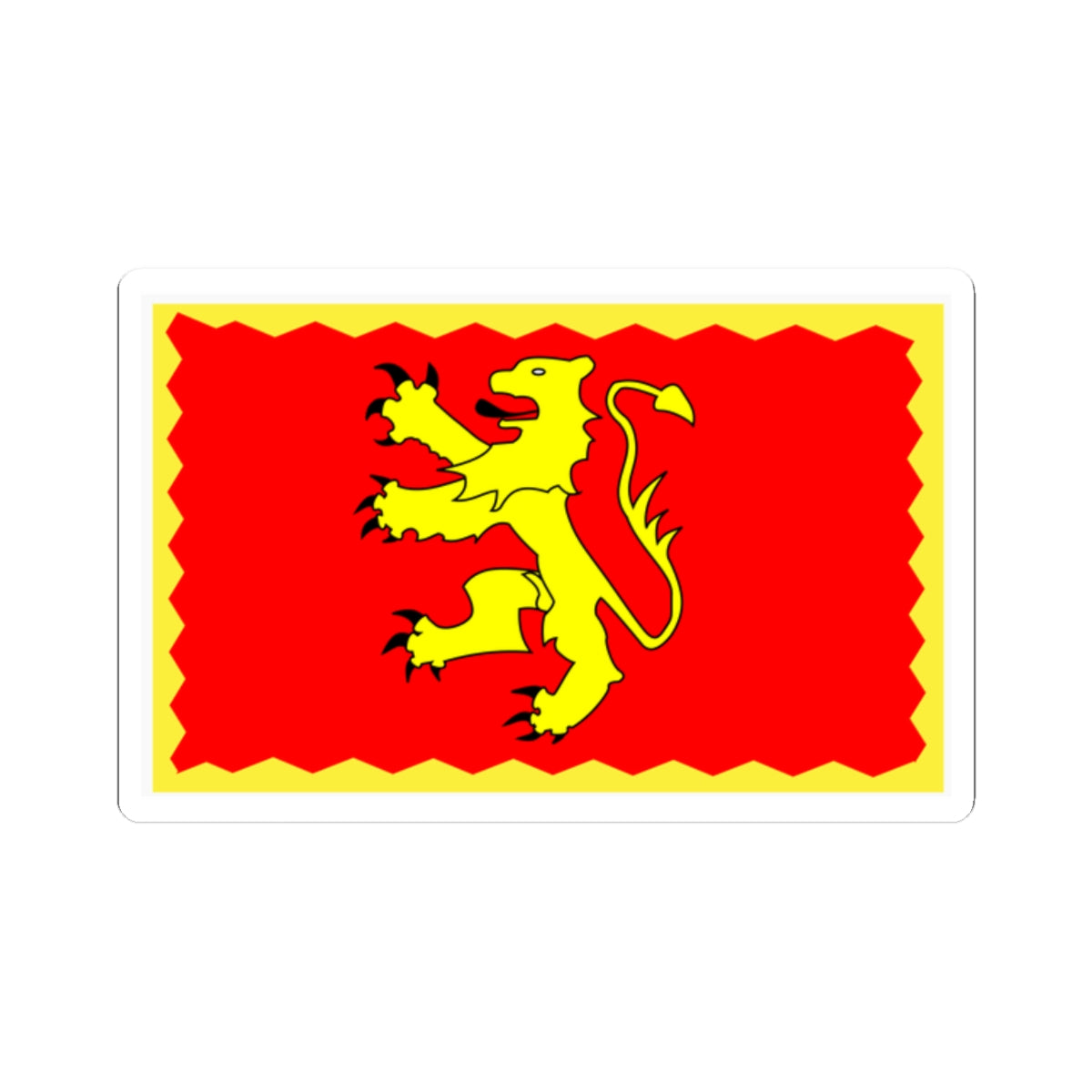 Flag of Deheubarth (United Kingdom) STICKER Vinyl Kiss-Cut Decal