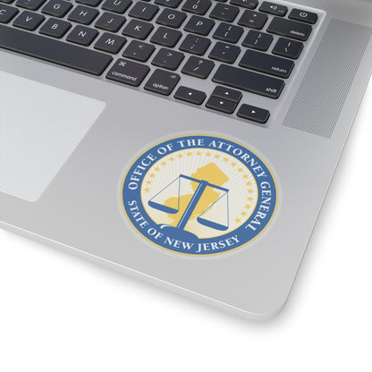 Seal of the Attorney General of New Jersey - STICKER Vinyl Kiss-Cut Decal