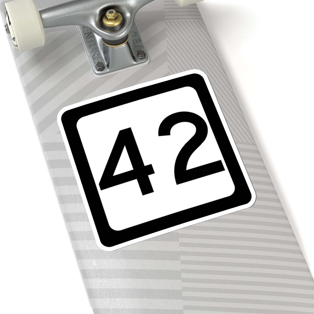 WV-42 (Virginia) (Road Sign) STICKER Vinyl Kiss-Cut Decal
