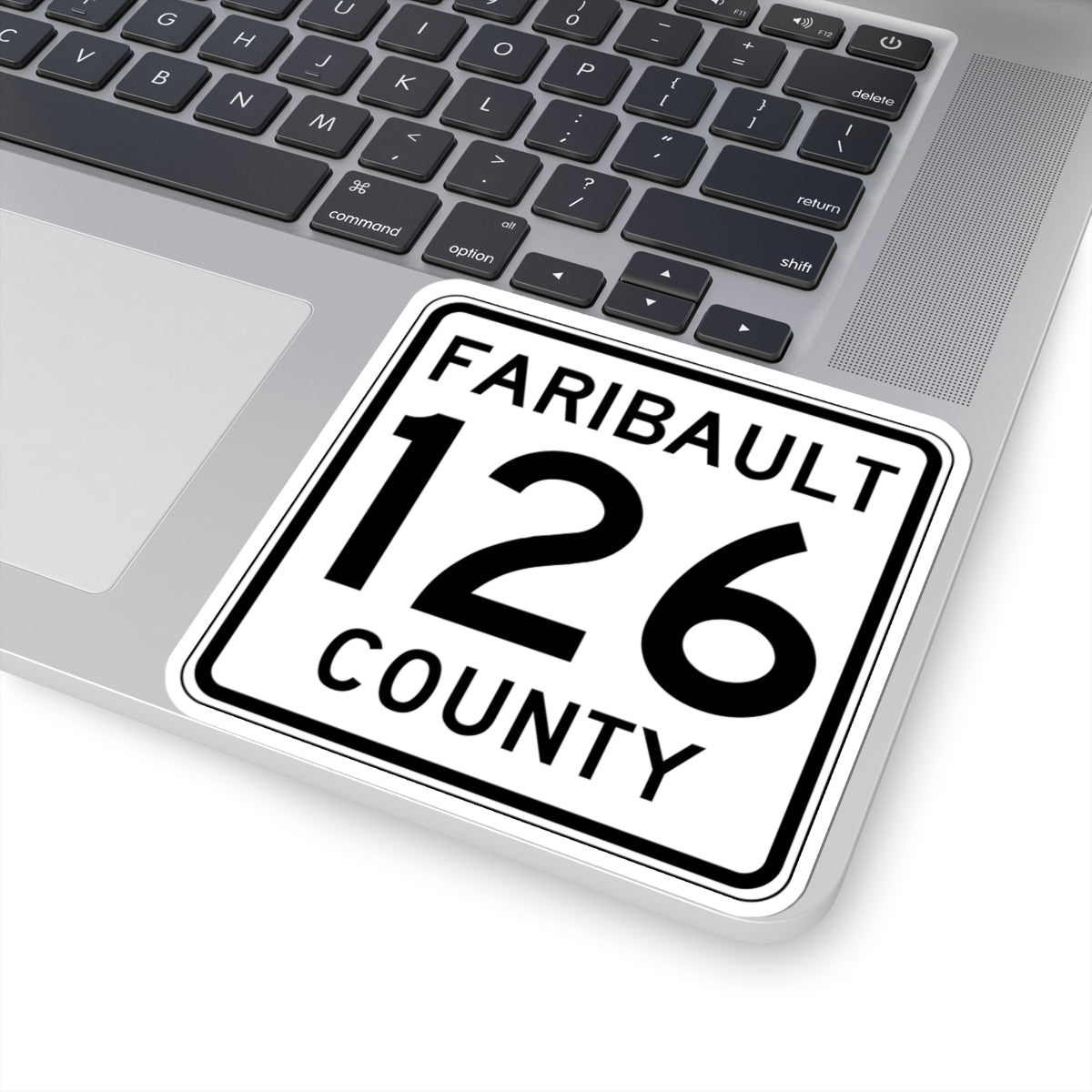 Faribault County Route 126 MN (Minnesota) (Road Sign) STICKER Vinyl Kiss-Cut Decal