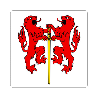 CHE Conthey District Flag (Switzerland) STICKER Vinyl Kiss-Cut Decal