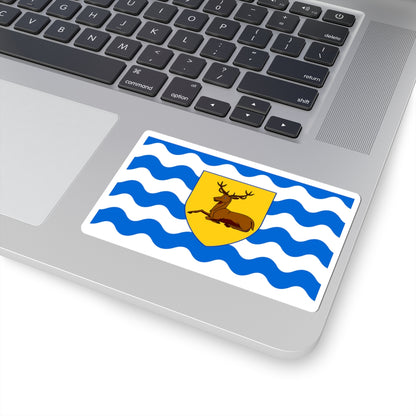County Flag of Hertfordshire version (England) STICKER Vinyl Kiss-Cut Decal