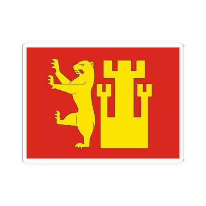Flag of Fredrikstad (Norway) STICKER Vinyl Kiss-Cut Decal