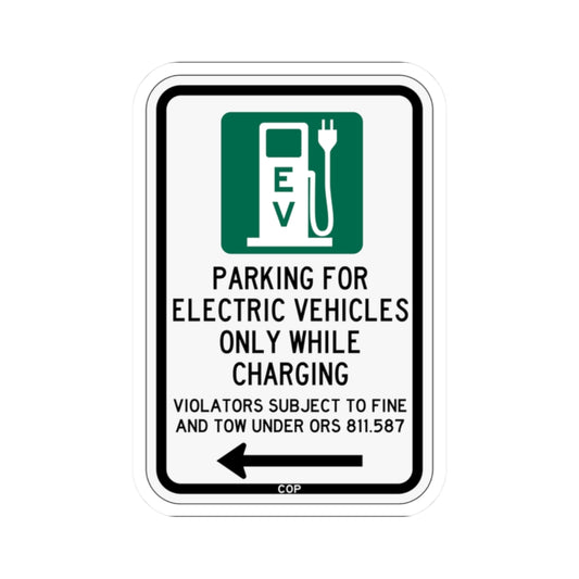PBOT Road sign P1911L (Oregon) (Road Sign) STICKER Vinyl Kiss-Cut Decal
