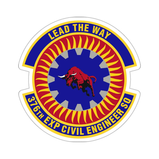 376th Expeditionary Civil Engineer Squadron (U.S. Air Force) STICKER Vinyl Kiss-Cut Decal