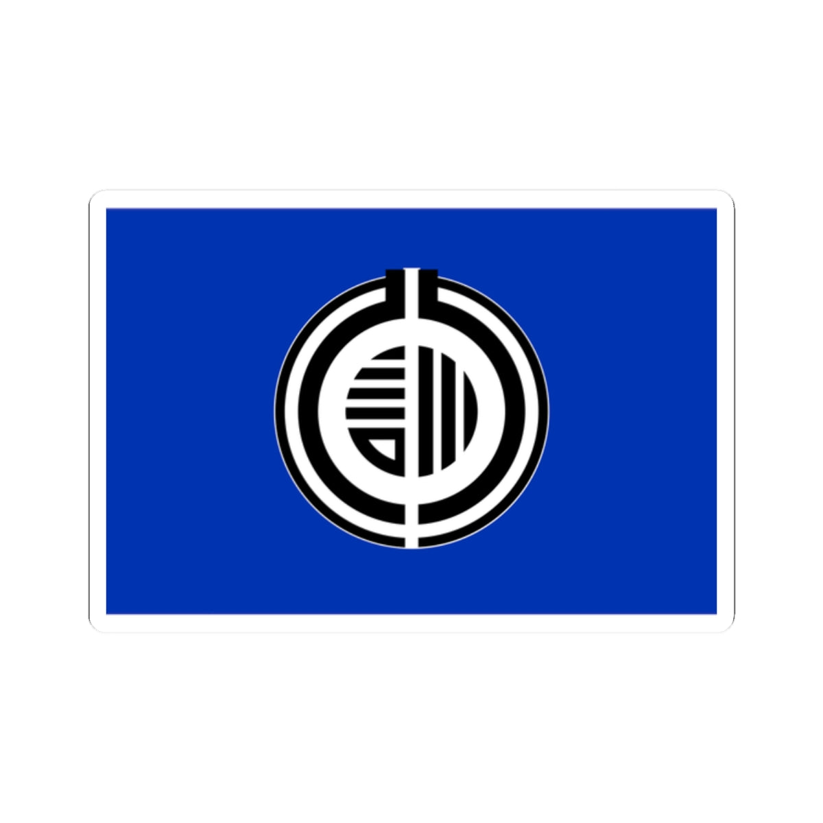 Flag of Kunneppu Hokkaido (Japan) STICKER Vinyl Kiss-Cut Decal