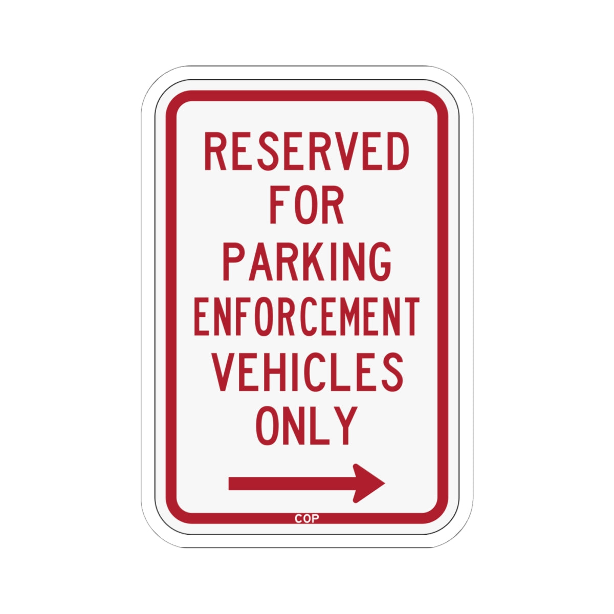 PBOT Road sign P4100R (Oregon) (Road Sign) STICKER Vinyl Kiss-Cut Decal