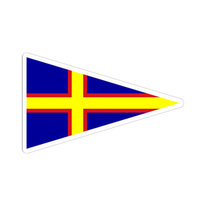 Burgee of club nautico di roma (Italy) STICKER Vinyl Kiss-Cut Decal