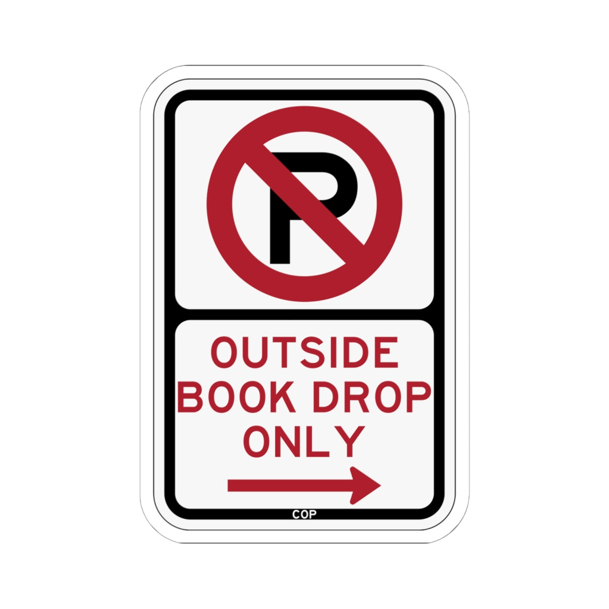 PBOT Road sign P1920R (Oregon) (Road Sign) STICKER Vinyl Kiss-Cut Decal