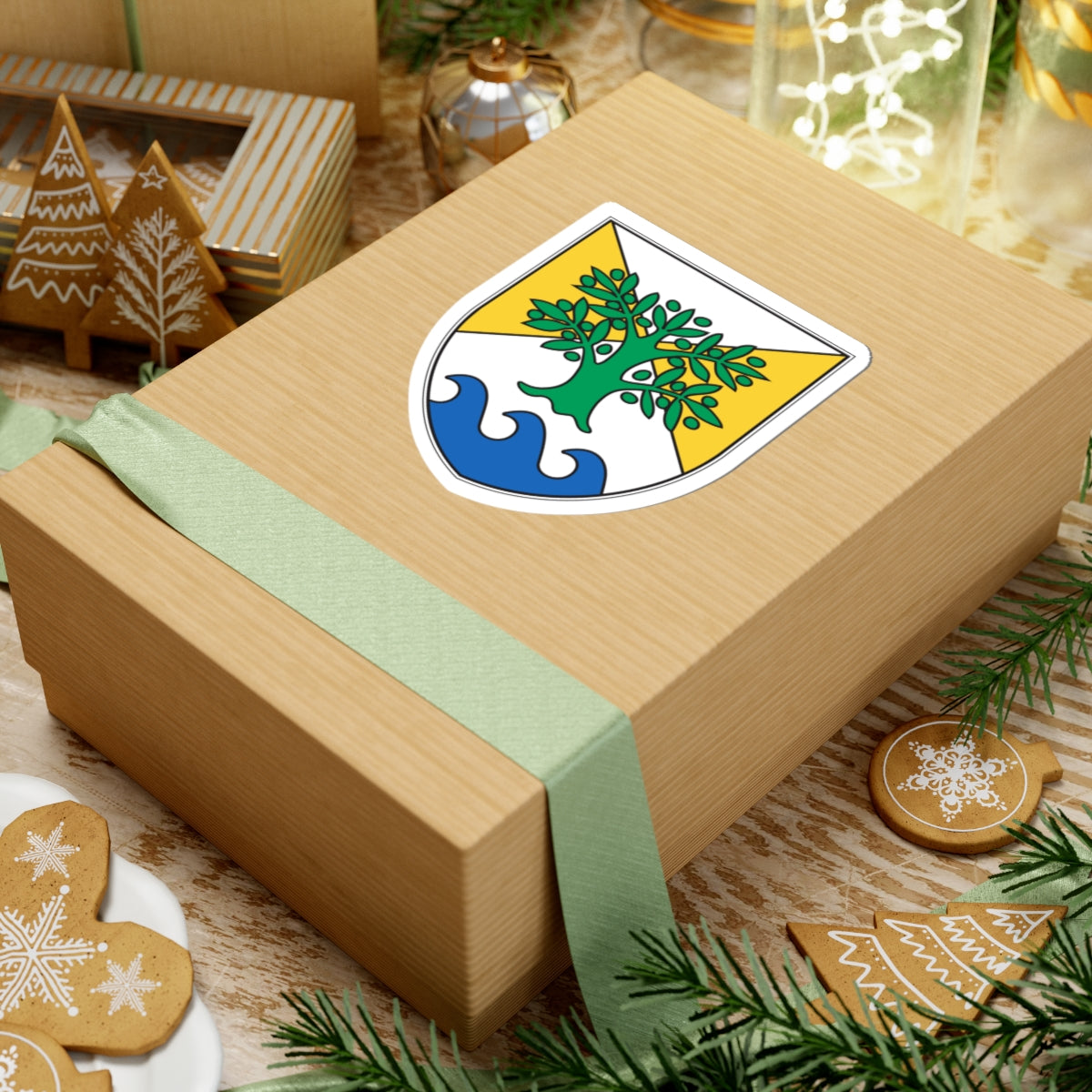 Ankaran Grb - Coat of Arms (Slovenia) (Coat of Arms) STICKER Vinyl Kiss-Cut Decal