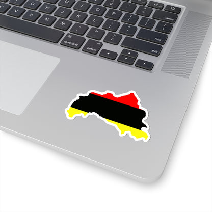 Flag map of Tetovo Municipality Macedonia (North Macedonia) STICKER Vinyl Kiss-Cut Decal