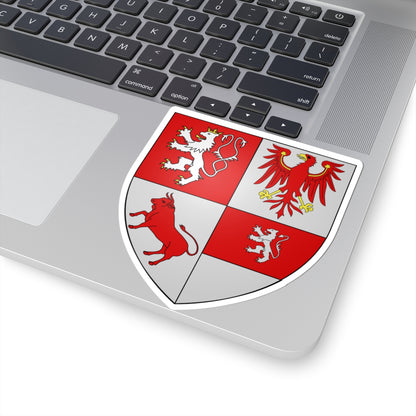 Armoiries Luxembourg-Goerlitz (Czech Republic) (Coat of Arms) STICKER Vinyl Kiss-Cut Decal