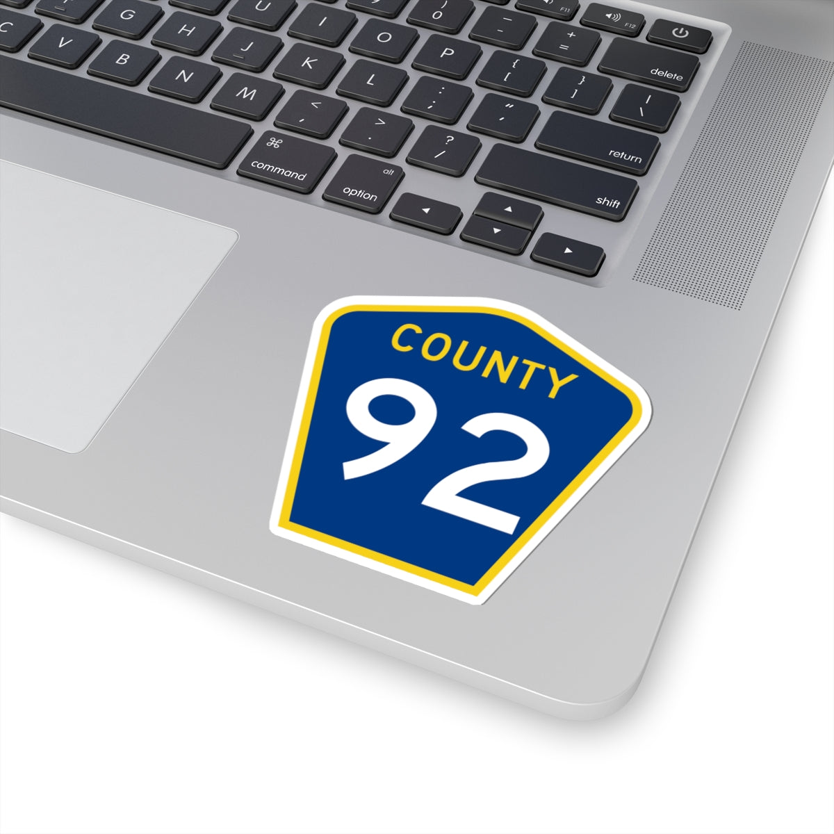 County 92 MN (Minnesota) (Road Sign) STICKER Vinyl Kiss-Cut Decal