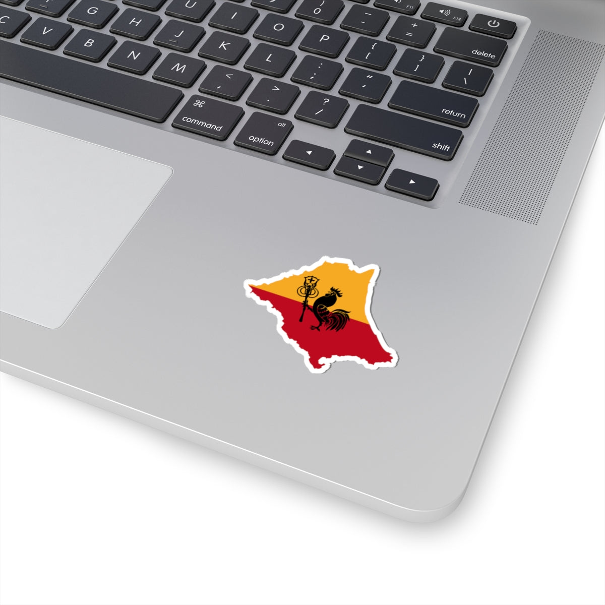 Flag map of Romagna (Italy) STICKER Vinyl Kiss-Cut Decal