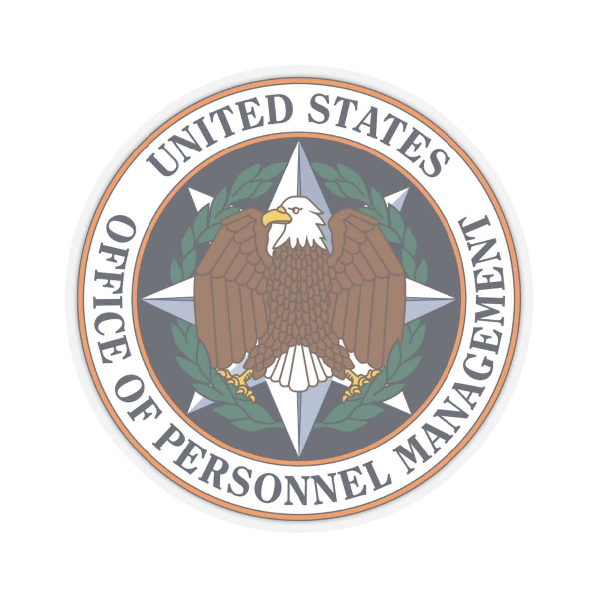 Seal of the United States Office of Personnel Management - STICKER Vinyl Kiss-Cut Decal