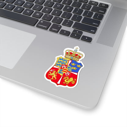 Armoiries Royaumes de Norvège Danemark et Suède 1460-1523 (Sweden) (Coat of Arms) STICKER Vinyl Kiss-Cut Decal