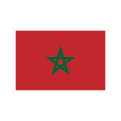 Flag of Morocco unbordered (Morocco) STICKER Vinyl Kiss-Cut Decal