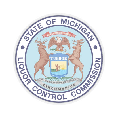 Seal of Michigan Liquor Control Commission - STICKER Vinyl Kiss-Cut Decal