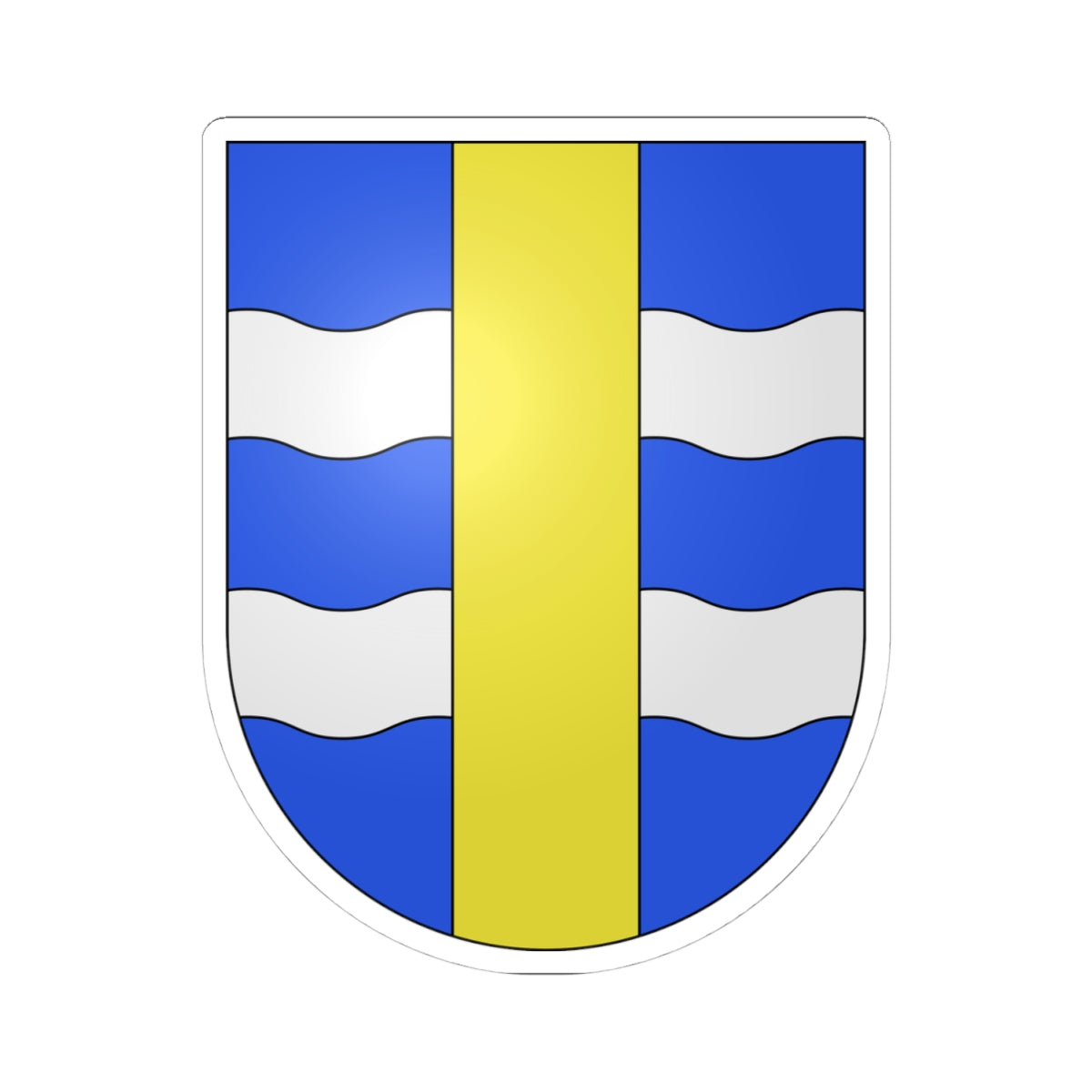 Puplinge-coat of arms (Switzerland) (Coat of Arms) STICKER Vinyl Kiss-Cut Decal