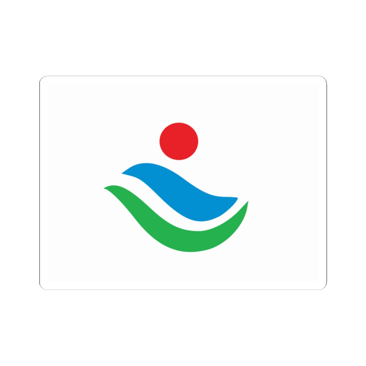 Flag of Kuroshio Kochi (Japan) STICKER Vinyl Kiss-Cut Decal