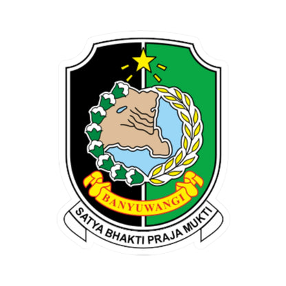 Banyuwangi Regency coat of arms (Indonesia) (Coat of Arms) STICKER Vinyl Kiss-Cut Decal