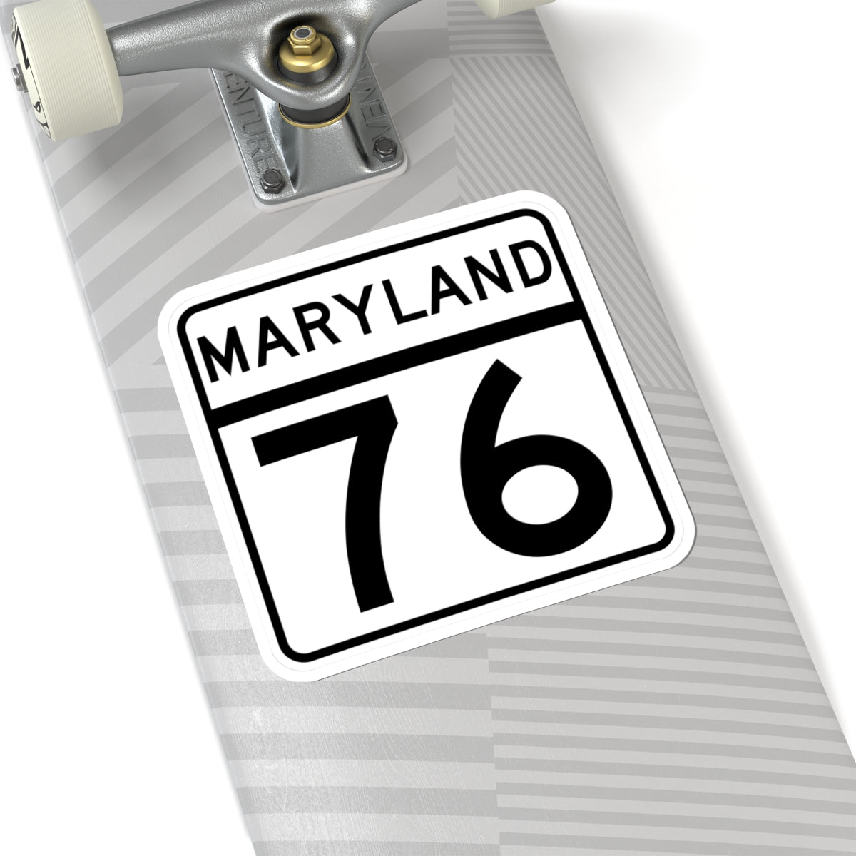 MD Route 76 (Maryland) (Road Sign) STICKER Vinyl Kiss-Cut Decal