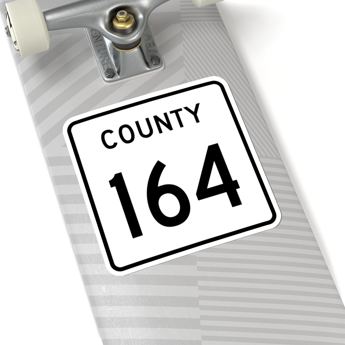 County 164 square (Minnesota) (Road Sign) STICKER Vinyl Kiss-Cut Decal