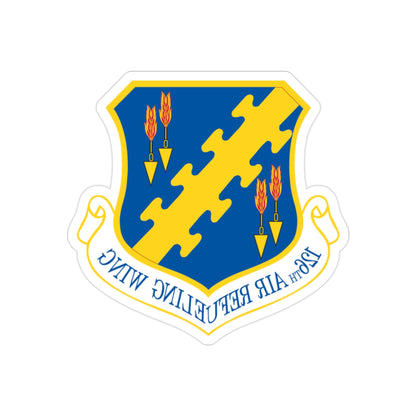 126th Air Refueling Wing (U.S. Air Force) REVERSE PRINT Transparent STICKER-2" × 2"-The Sticker Space