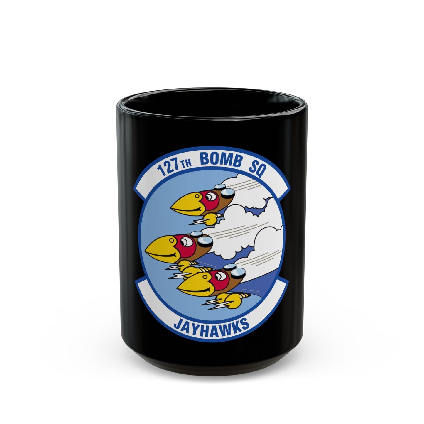 127 Bomber Squadron (U.S. Air Force) Black Coffee Mug-15oz-The Sticker Space