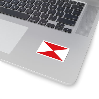 Flag maritime vigo (Spain) STICKER Vinyl Kiss-Cut Decal