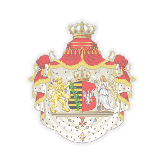 Grand Coat of Arms of Duchy of Warsaw - STICKER Vinyl Kiss-Cut Decal