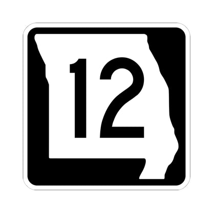 MO-12 (Missouri) (Road Sign) STICKER Vinyl Kiss-Cut Decal