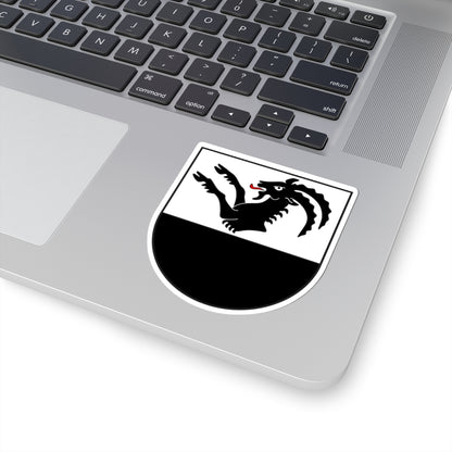 Sur Tasna Kreis wappen (Switzerland) (Coat of Arms) STICKER Vinyl Kiss-Cut Decal