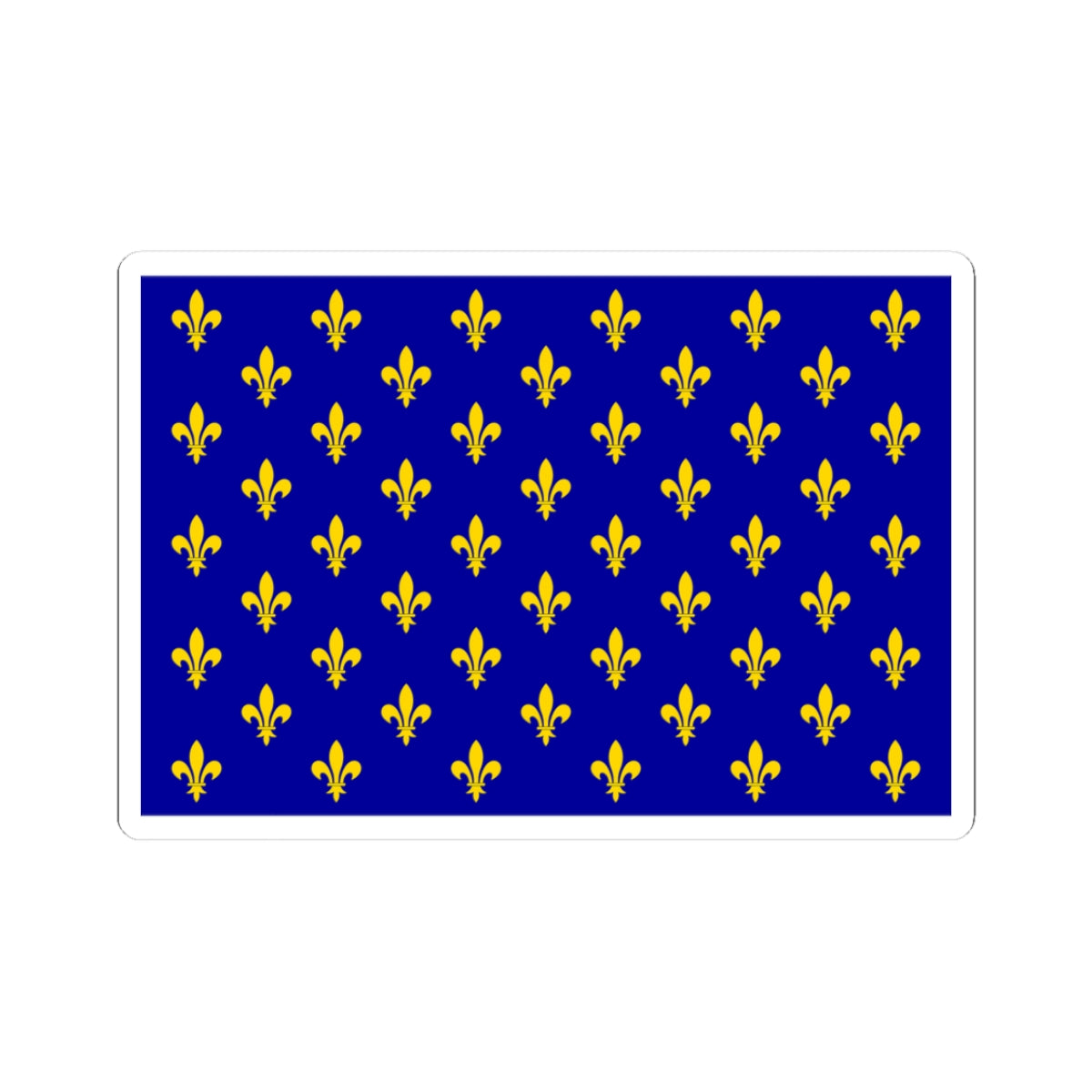 Flag of France XII-XIII type 2 (France) STICKER Vinyl Kiss-Cut Decal