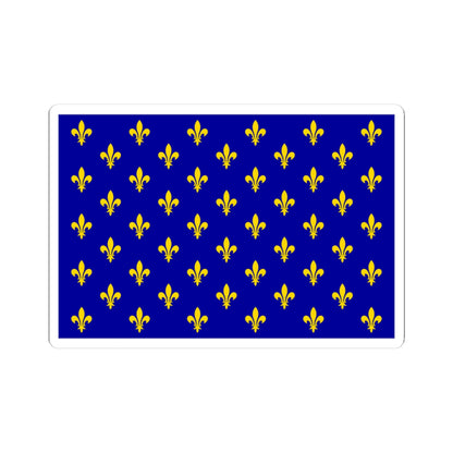 Flag of France XII-XIII type 2 (France) STICKER Vinyl Kiss-Cut Decal
