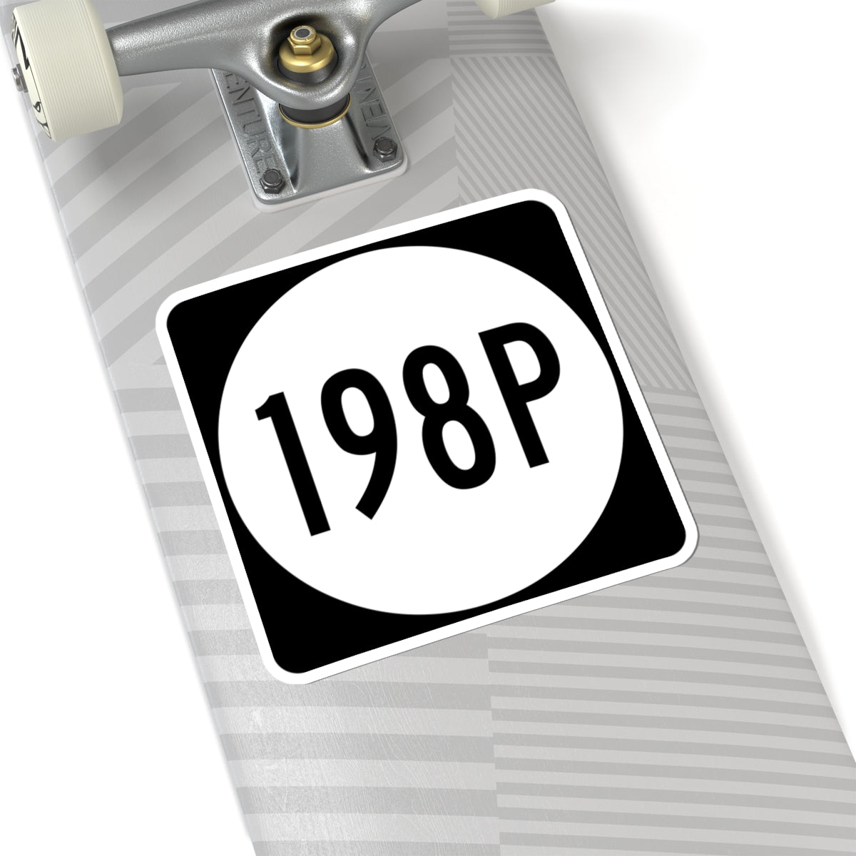 PR tertiary 198P (Puerto Rico) (Road Sign) STICKER Vinyl Kiss-Cut Decal