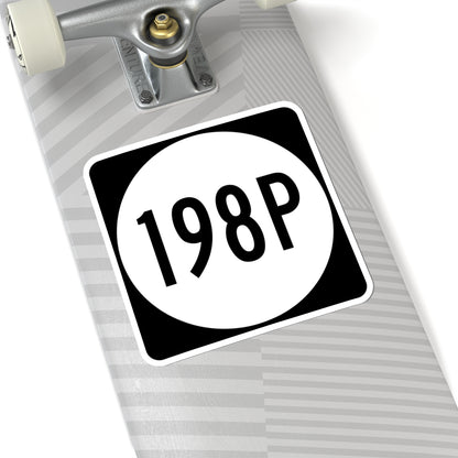 PR tertiary 198P (Puerto Rico) (Road Sign) STICKER Vinyl Kiss-Cut Decal