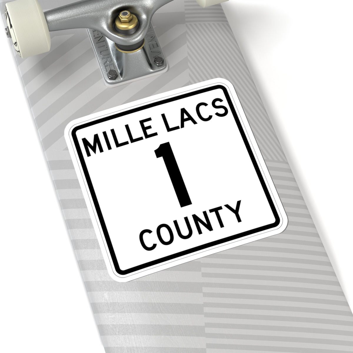 Mille Lacs County 1 MN (Minnesota) (Road Sign) STICKER Vinyl Kiss-Cut Decal