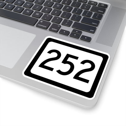 WV-252 (Virginia) (Road Sign) STICKER Vinyl Kiss-Cut Decal