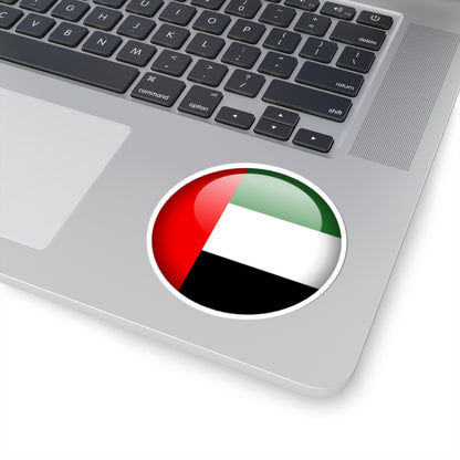 Flag orb United Arab Emirates (United Arab Emirates) STICKER Vinyl Kiss-Cut Decal