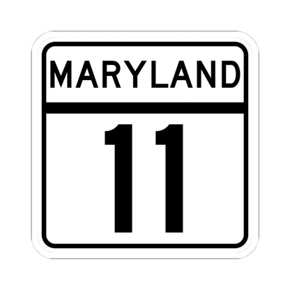 MD Route 11 (Maryland) (Road Sign) STICKER Vinyl Kiss-Cut Decal