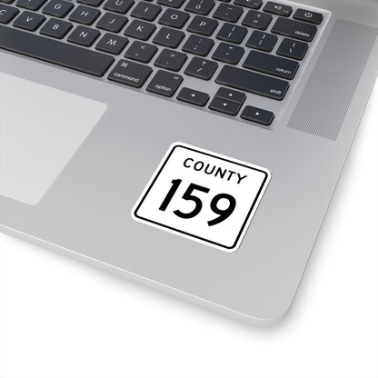 County 159 square (Minnesota) (Road Sign) STICKER Vinyl Kiss-Cut Decal