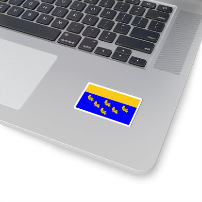 Flag of West Sussex (England) STICKER Vinyl Kiss-Cut Decal