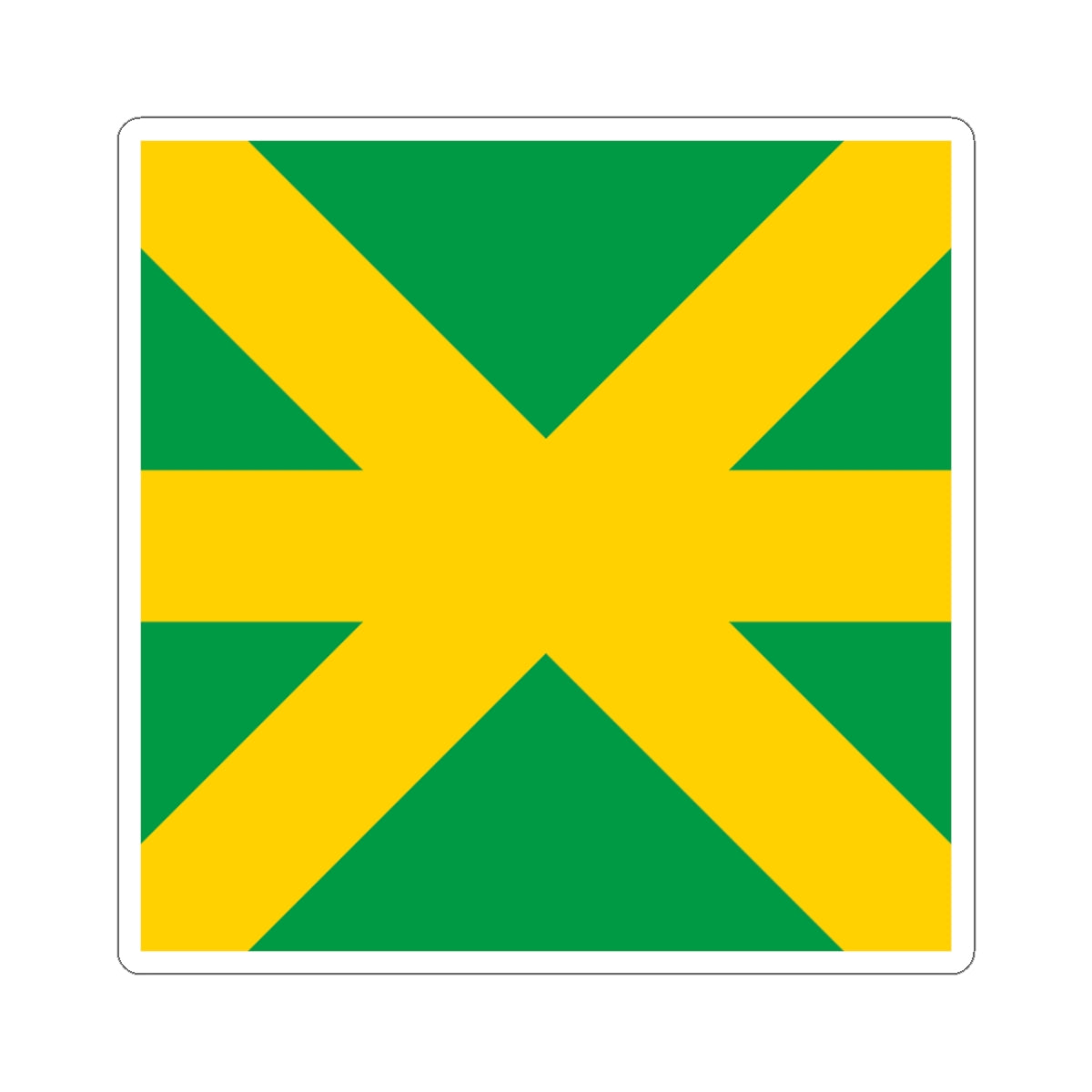 Flag of Kavlinge (Sweden) STICKER Vinyl Kiss-Cut Decal