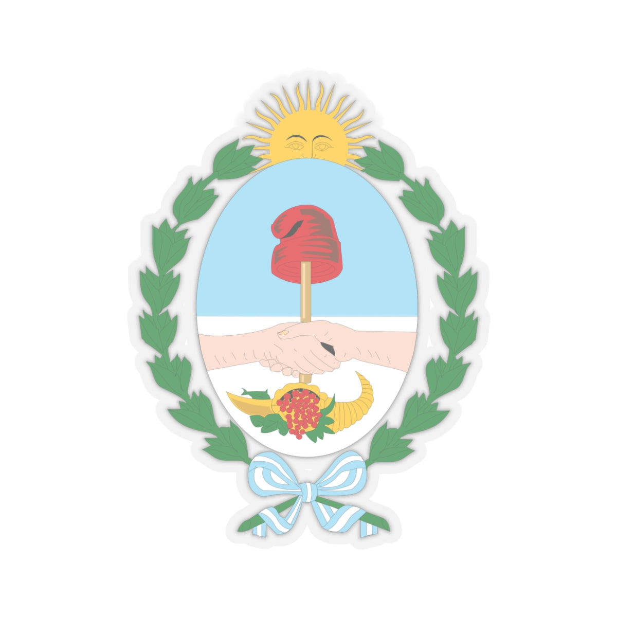 Coat of Arms Mendoza Argentina - STICKER Vinyl Kiss-Cut Decal