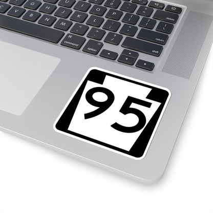 PA-95 (Pennsylvania) (Road Sign) STICKER Vinyl Kiss-Cut Decal